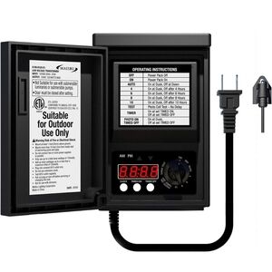 Malibu Black Outdoor Timer